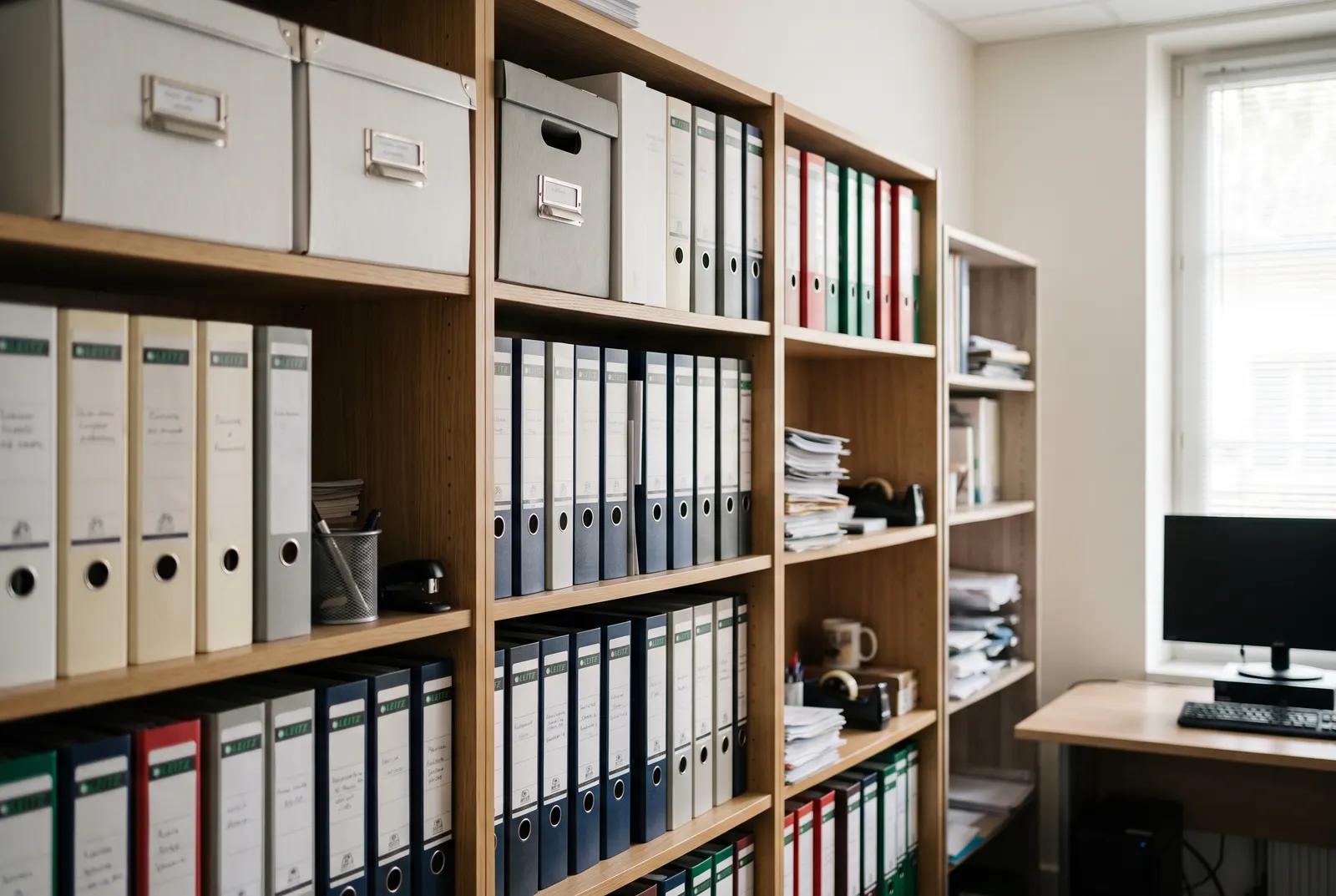 Classeurs d'archives de copropriété